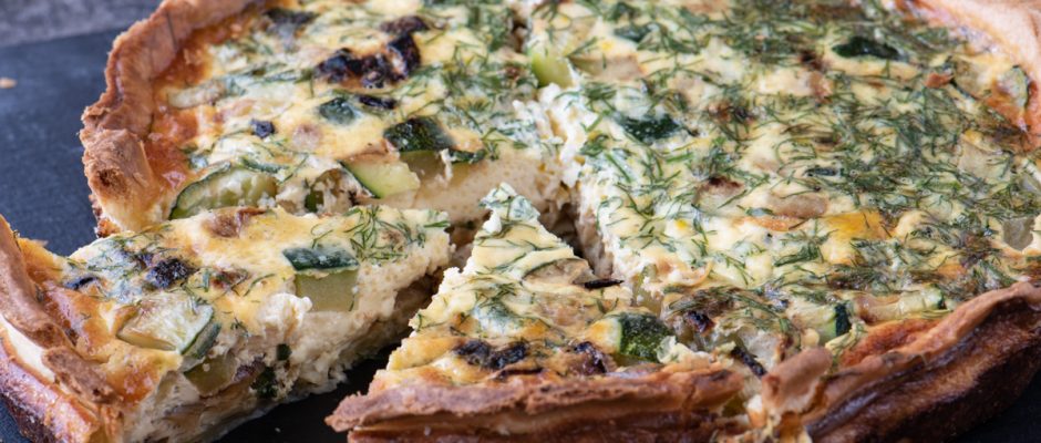 Киш с тиквички