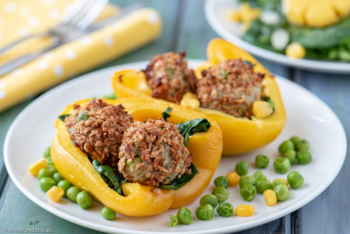 Stuffed Peppers with Turkey Balls