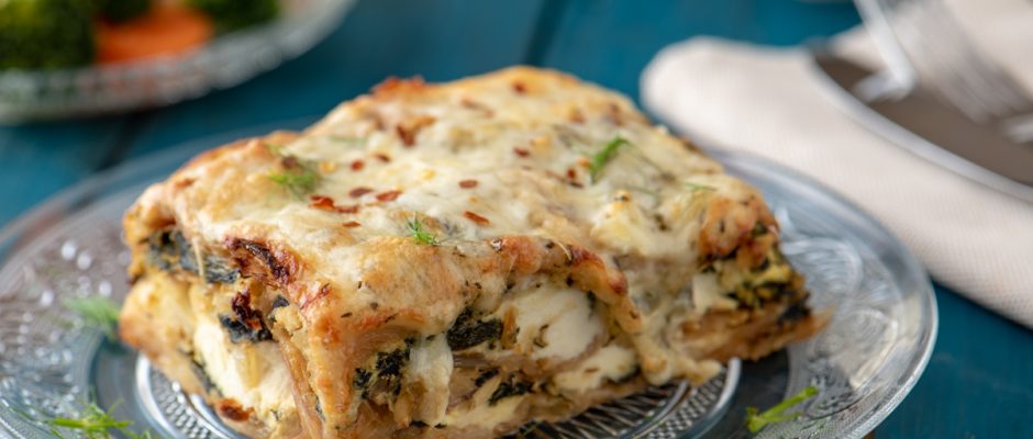 Лазаня с юфка и лапад