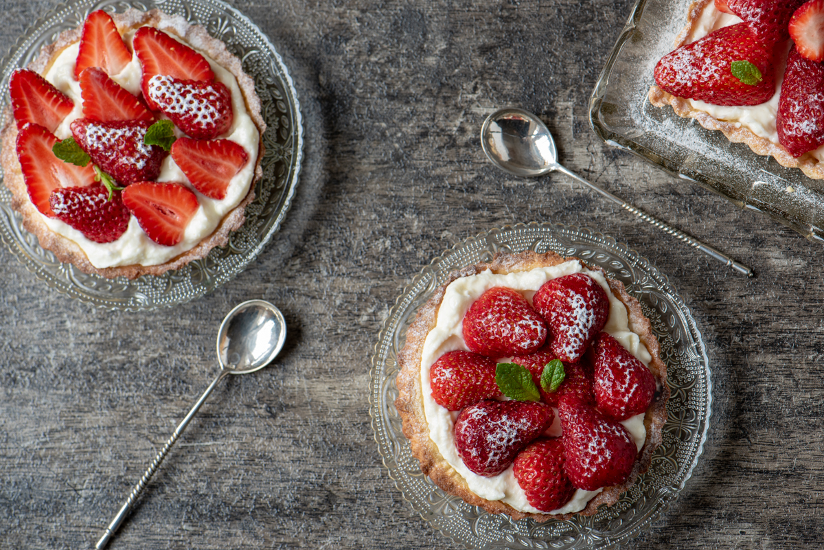 Lunchbox Strawberry Tart Strawberry Tart