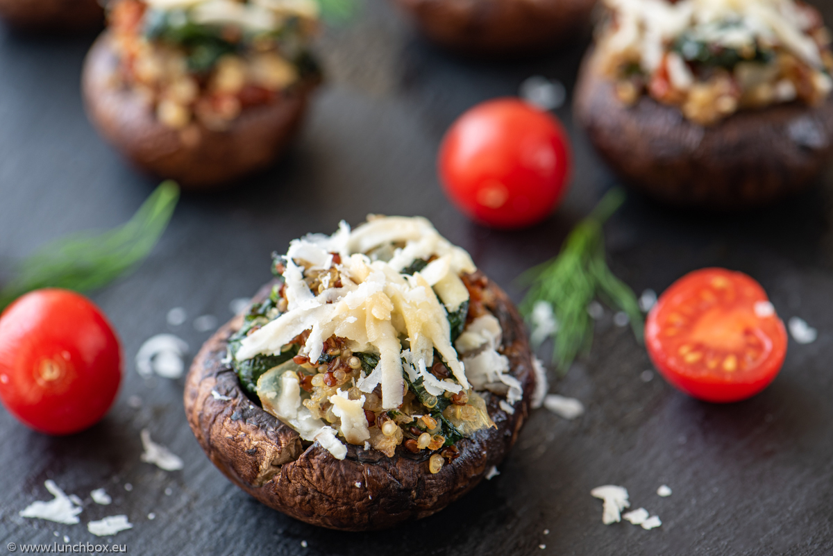 Lunchbox Stuffed Mushrooms with quinoa Stuffed Mushrooms with quinoa