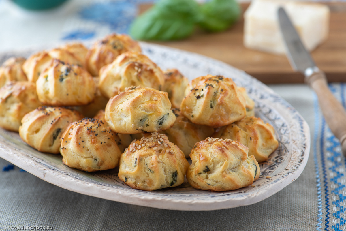 Cheese puffs (Gougères)