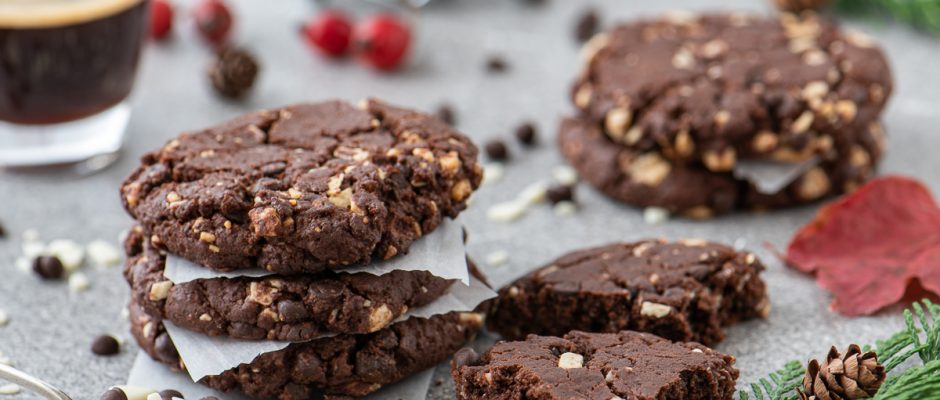 Double chocolate biscuits