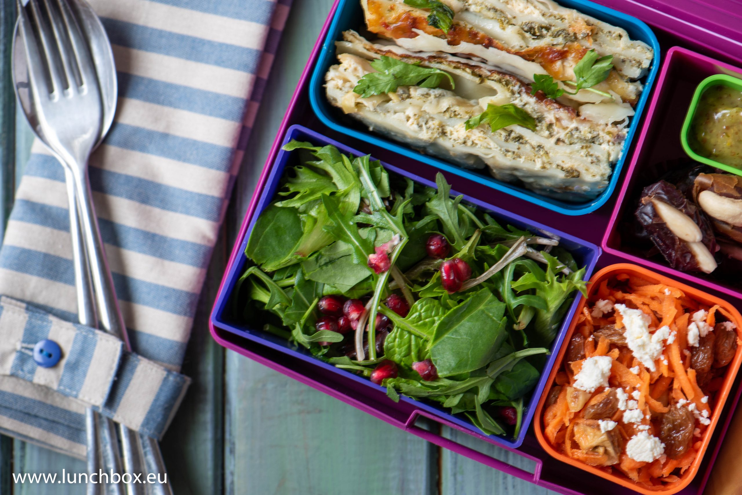 Lunchbox Creamy Alfredo Chicken Lasagna