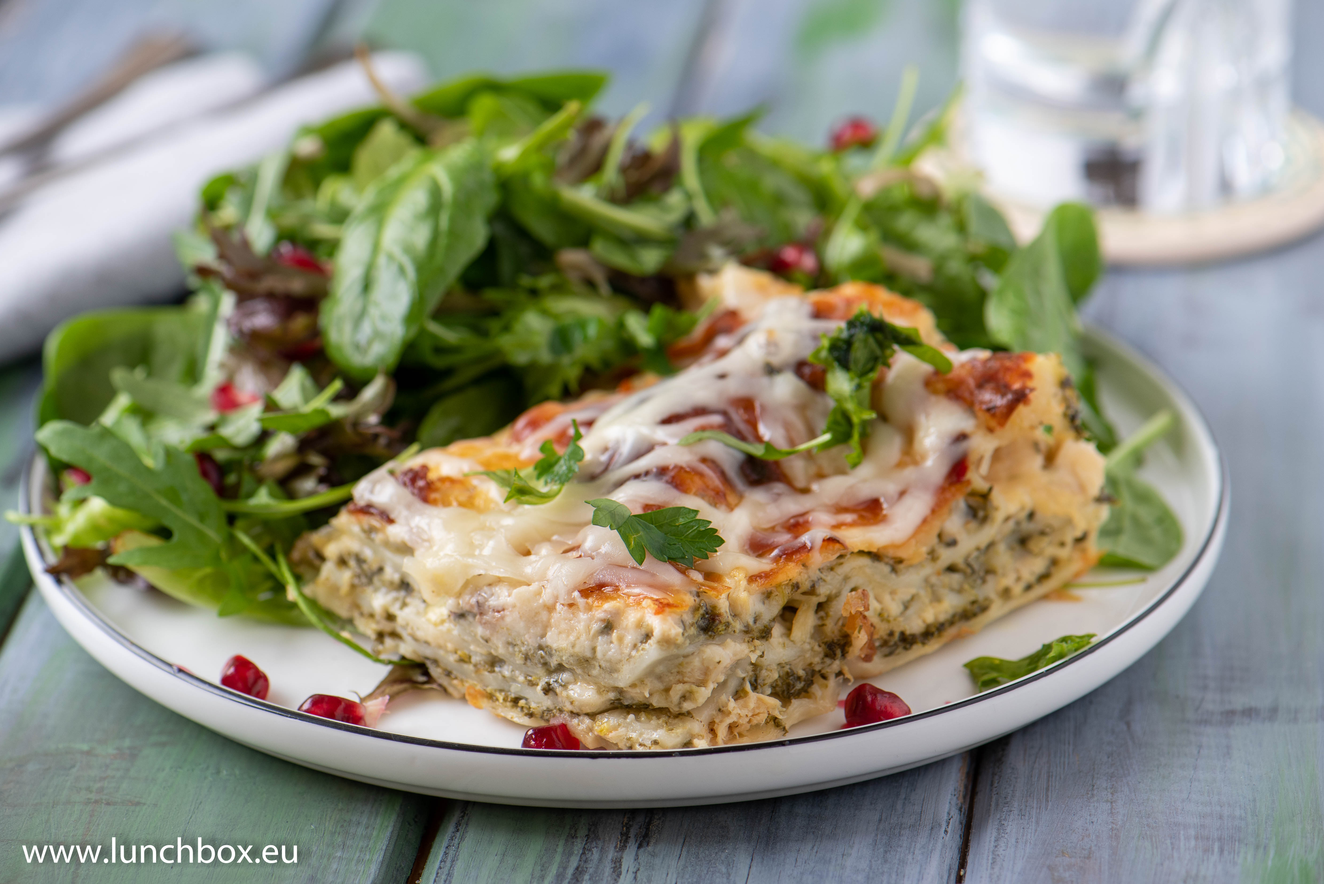 Creamy Alfredo Chicken Lasagna Lunchbox