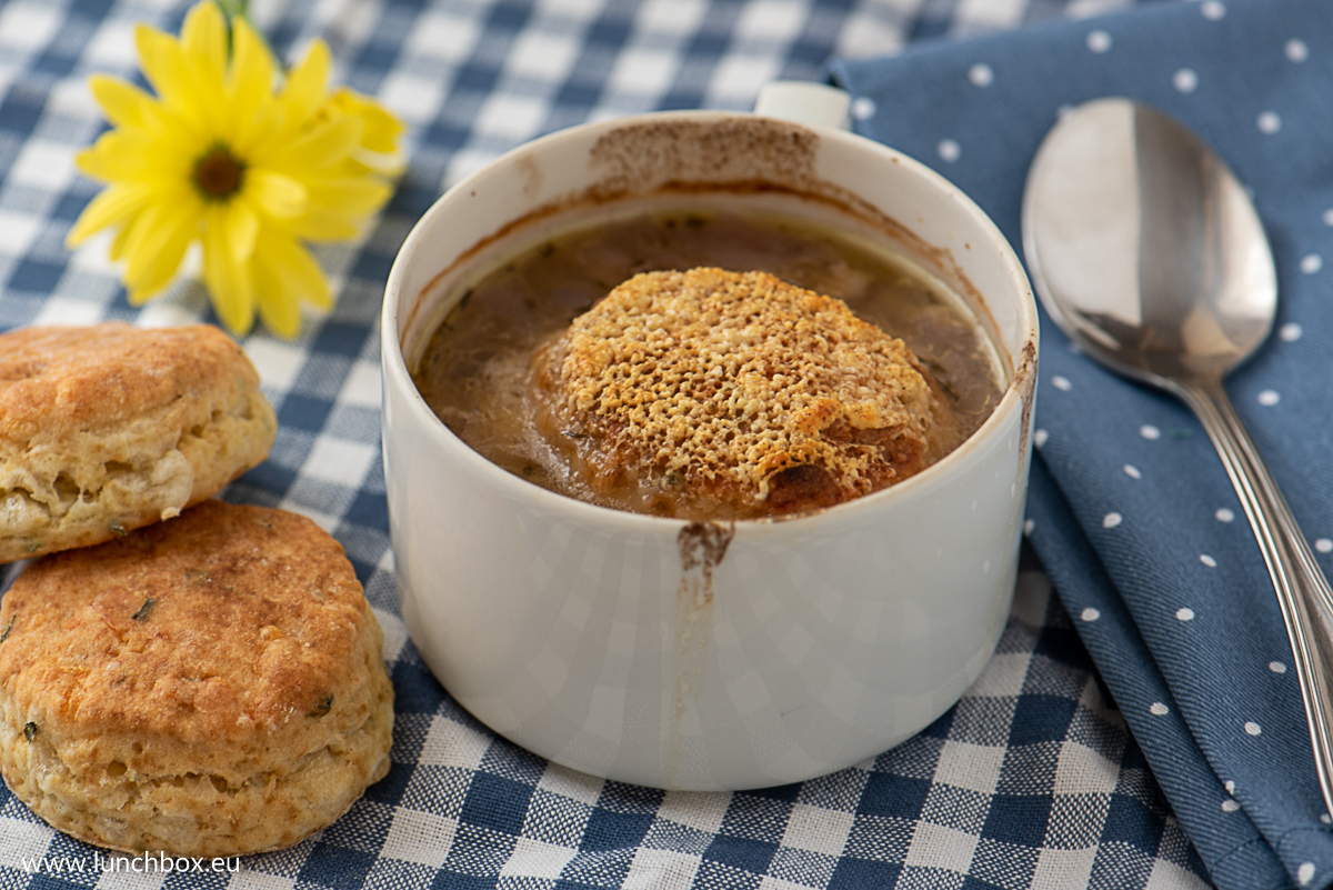 The classic French onion soup