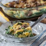 Layered Polenta with mushrooms, ricotta, and spinach Полента с гъби и спанак