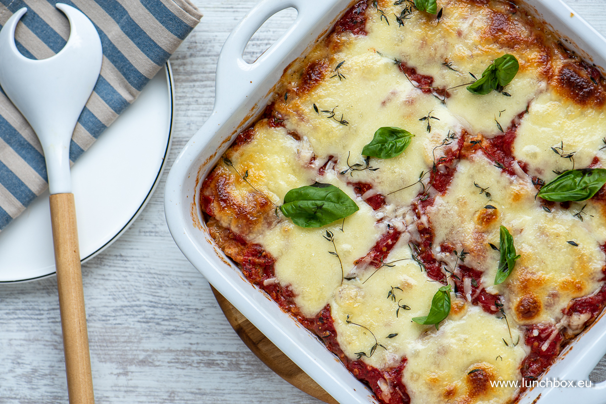 The classic Italian Aubergine Parmigiana