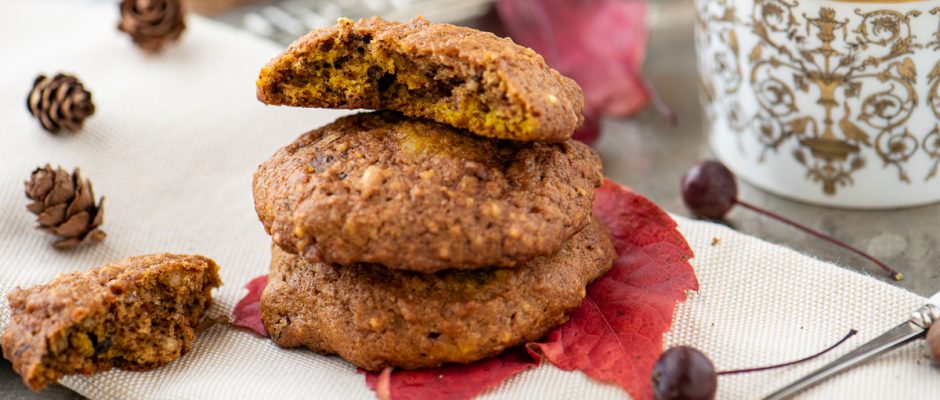 Wholegrain pumpkin cookies