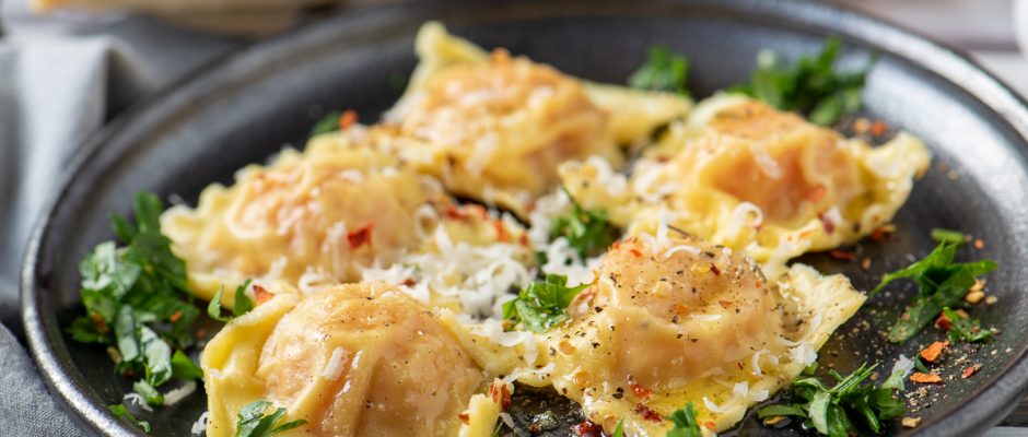 Pumpkin ravioli