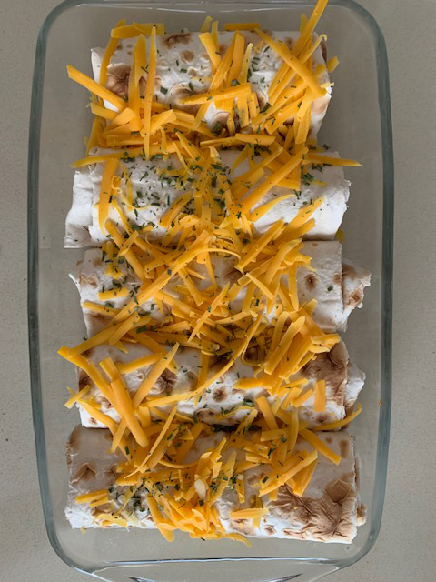 Chickpeas and soybean sprouts Burritos