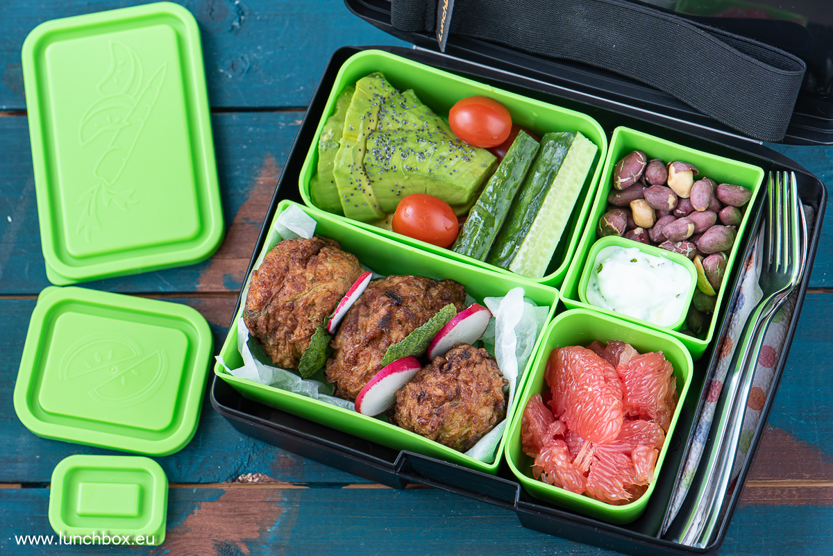 Lunchbox menu Zucchini croquettes