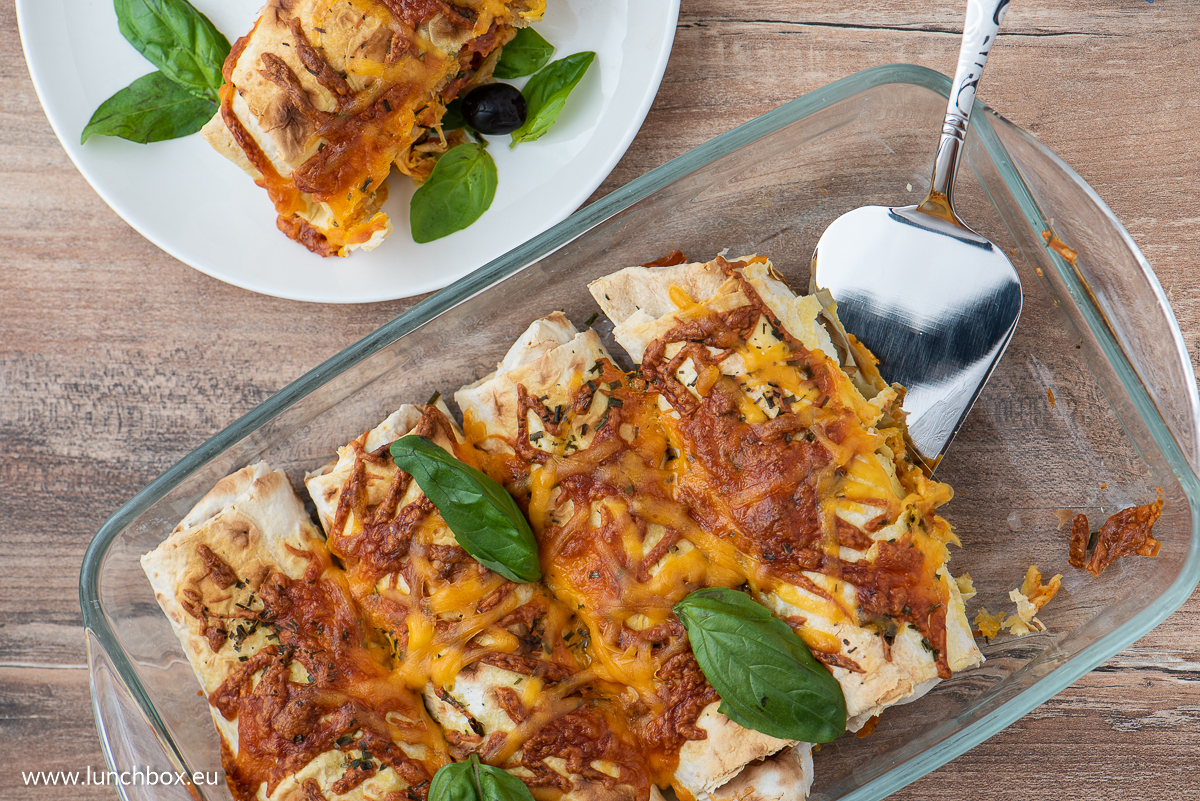 Chickpeas and soybean sprouts Burritos
