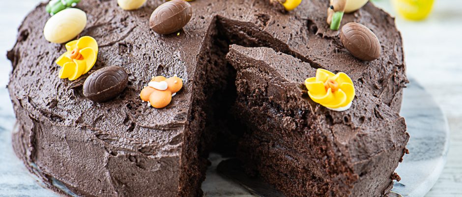 Easter Brown cocoa cake