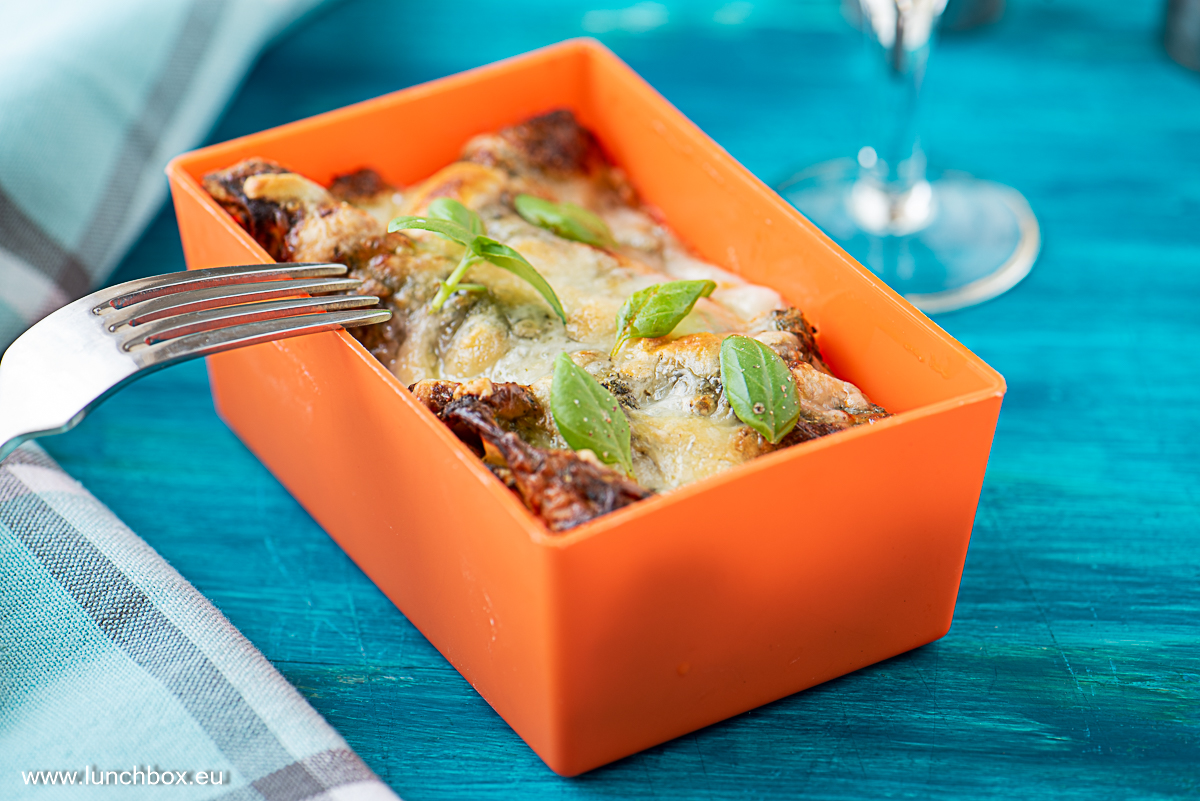 Dock and hazelnut lasagna