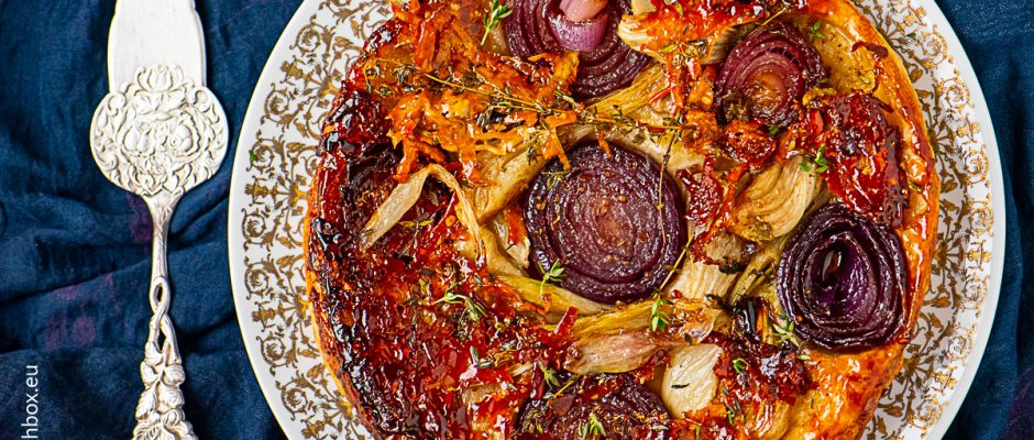 Caramelized onion tart