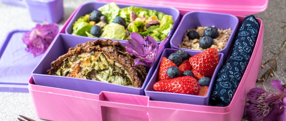 Lunchbox Lavender Kale Tart