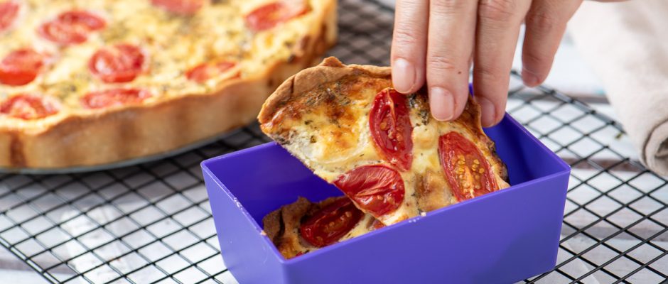 Киш с чери домати и сирене