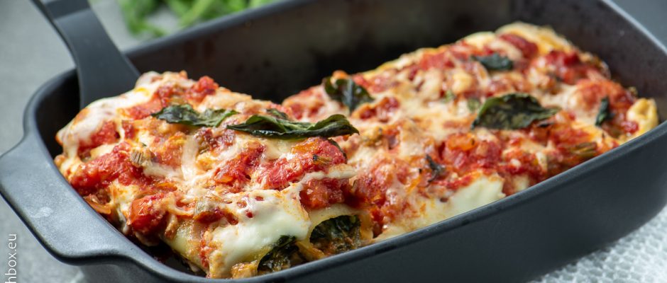 Kанелони със спанак и рикота