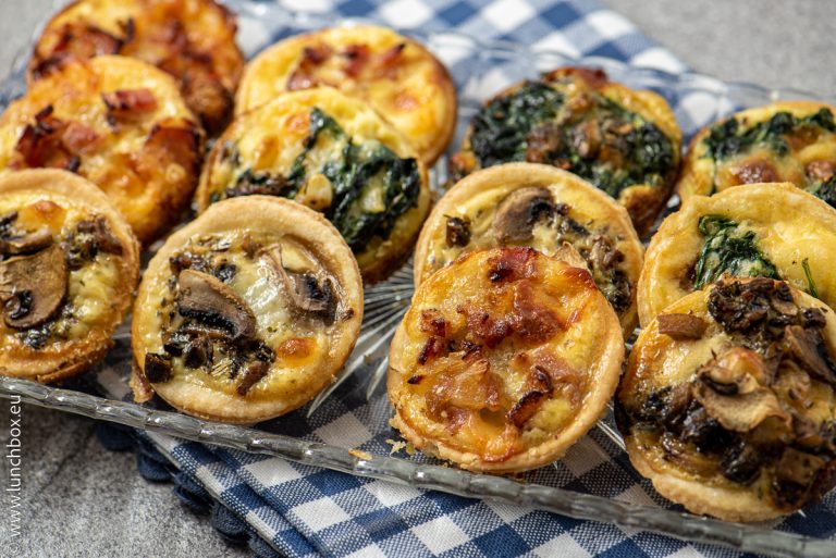 Мини киш за кутията за обяд Lunchbox