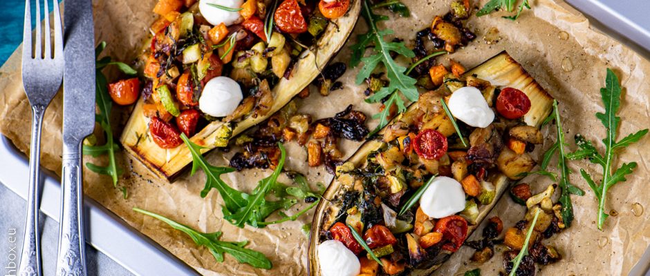 Baked Eggplant with veggies