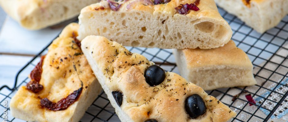 Фокача в 3 вкуса