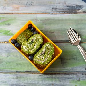 kale roll lunchbox