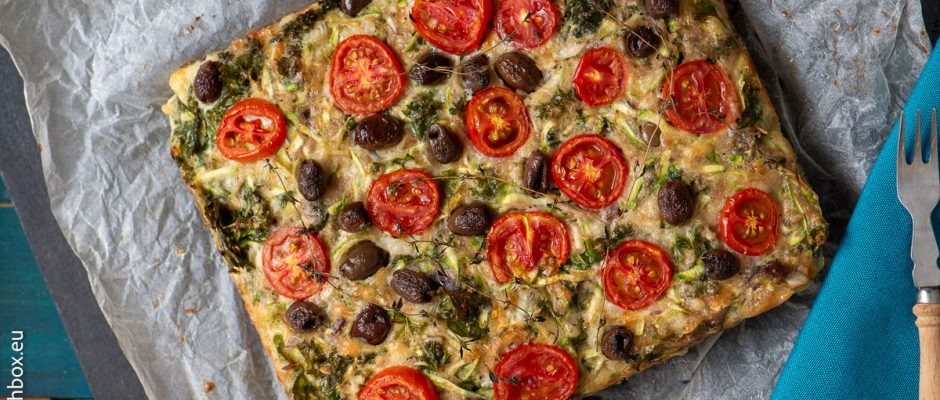 Quick Zucchini Tart for Lunchbox