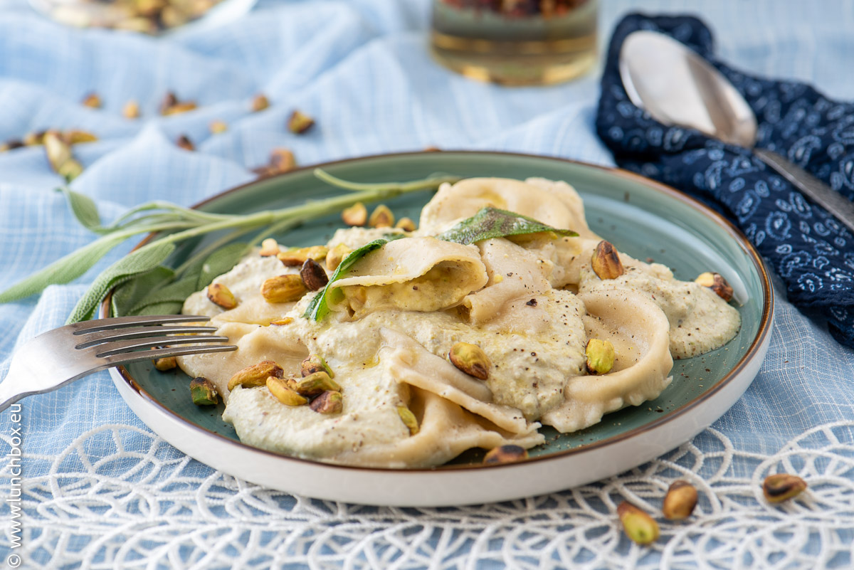 pistachio raviolli