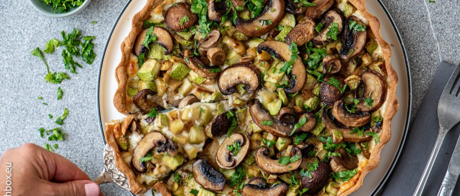 Mushroom tart