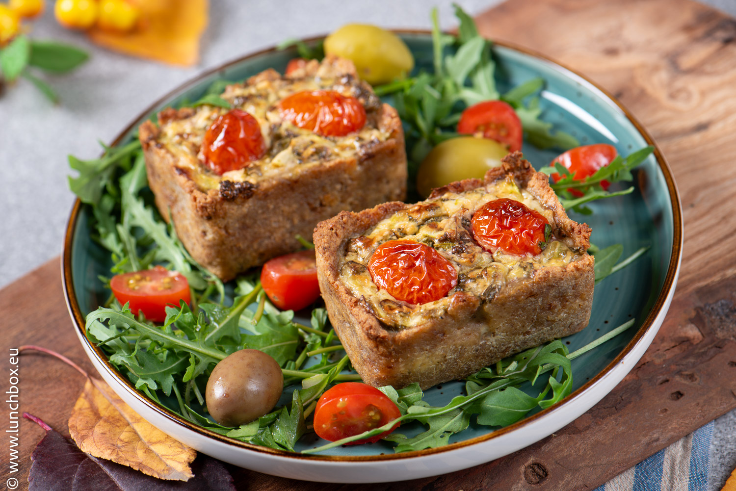 Bread baskets with zucchini
