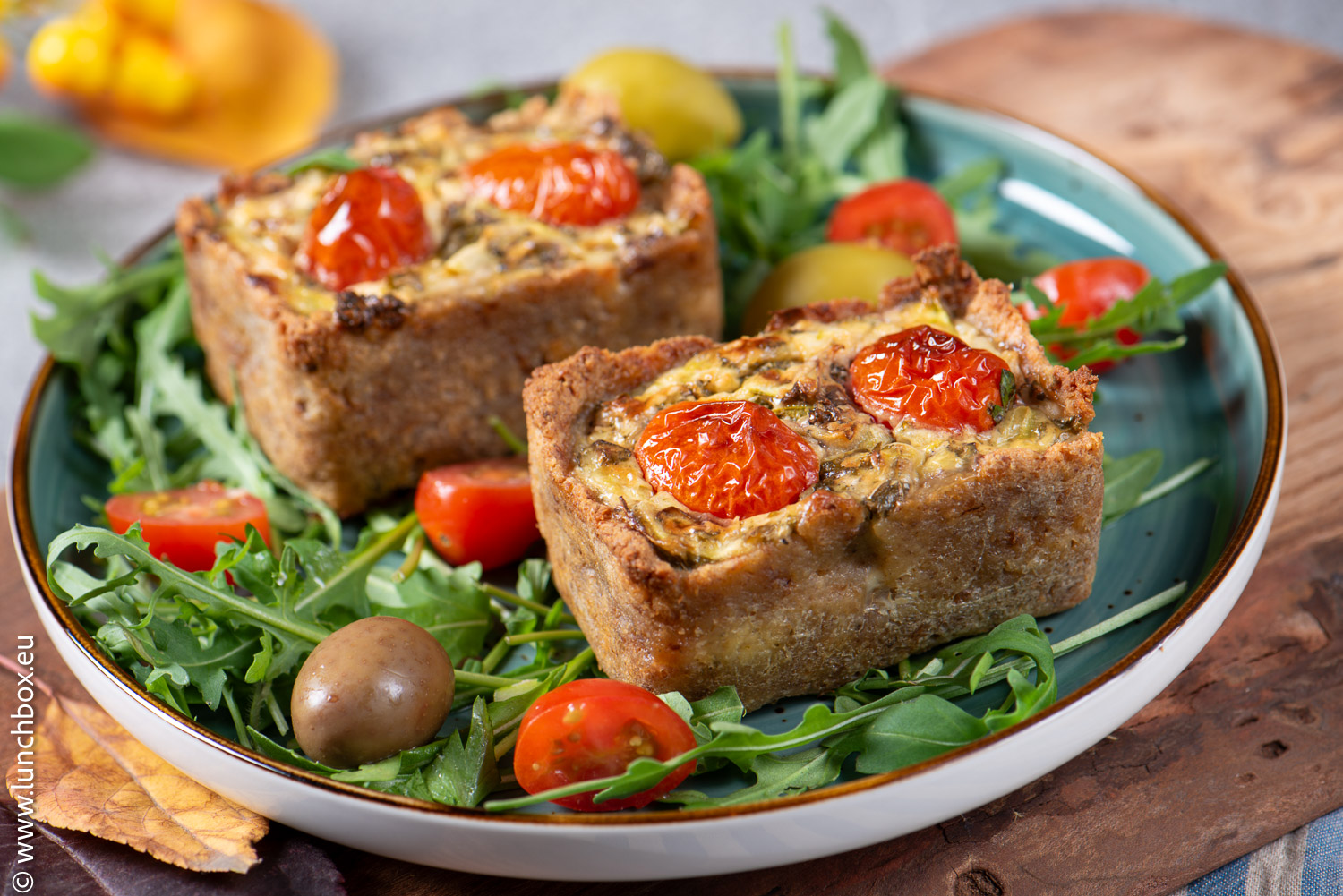 Bread baskets with zucchini