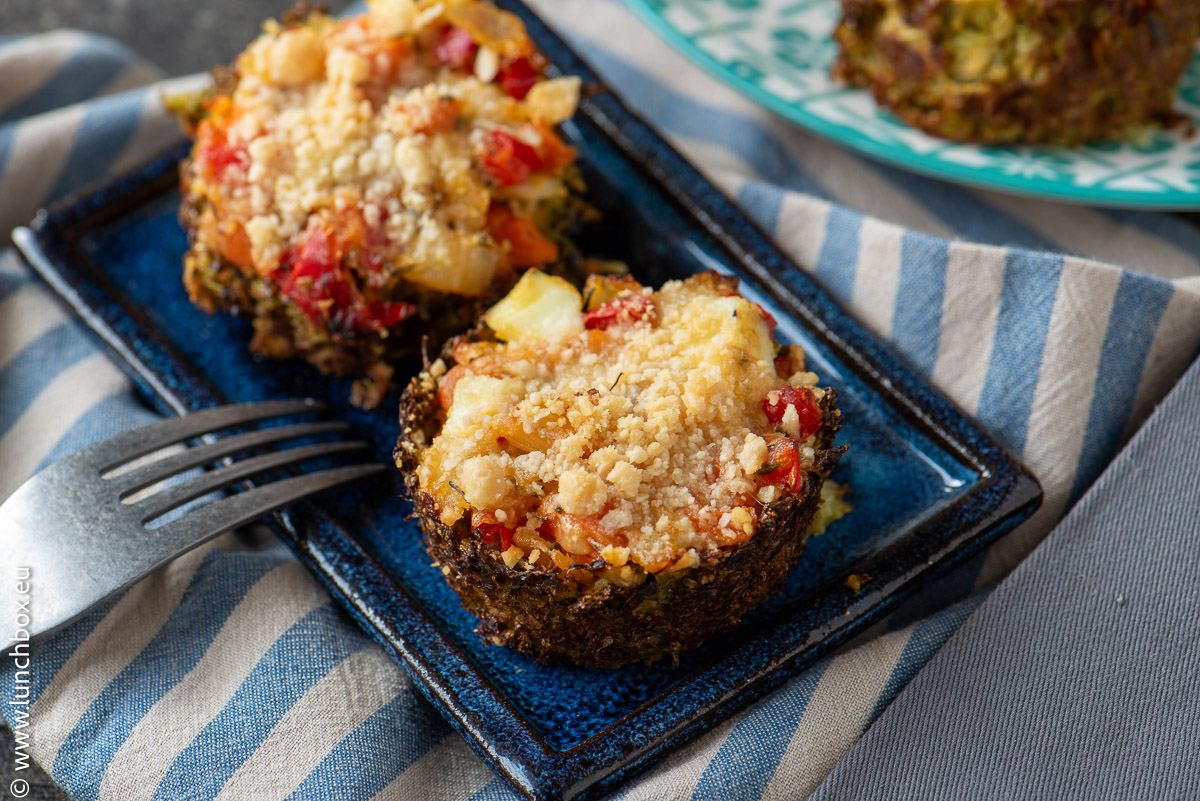 Broccoli baskets with vegetables