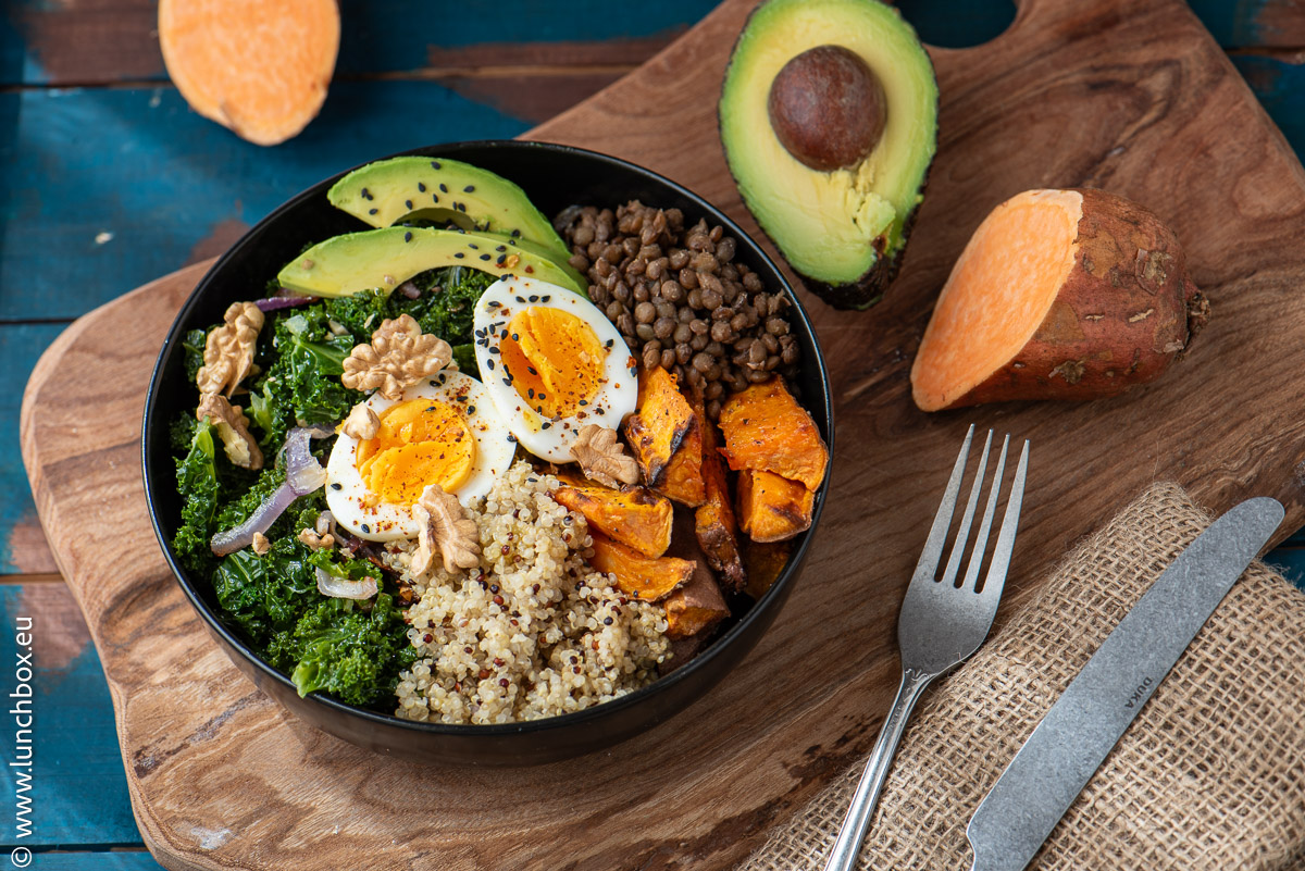 Sweet Potato and Kale Super Bowl Sweet Potato and Kale Nutrient-dense Lunch