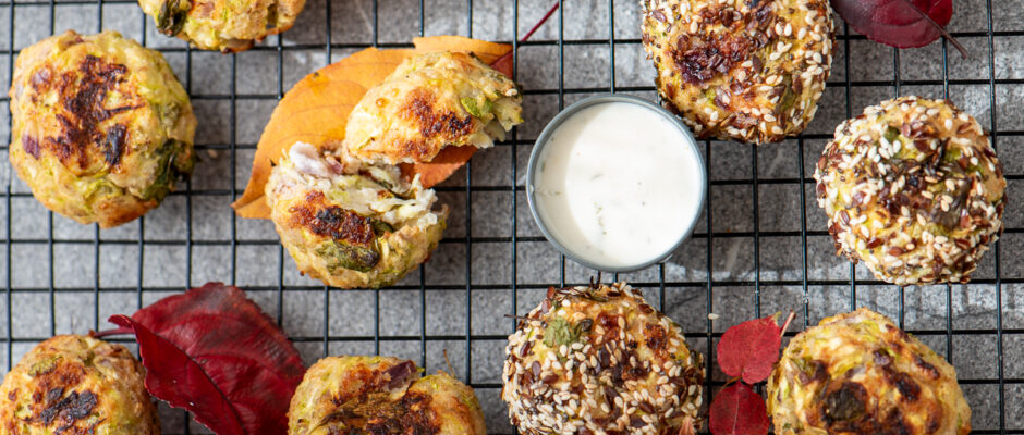 Oven baked Zucchini Balls