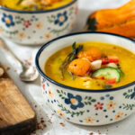 Red lentils and pumpkin soup
