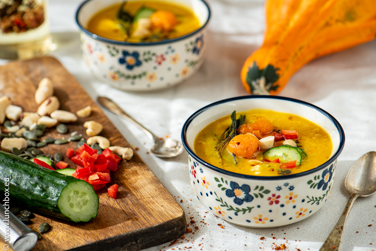 Red lentils and pumpkin soup