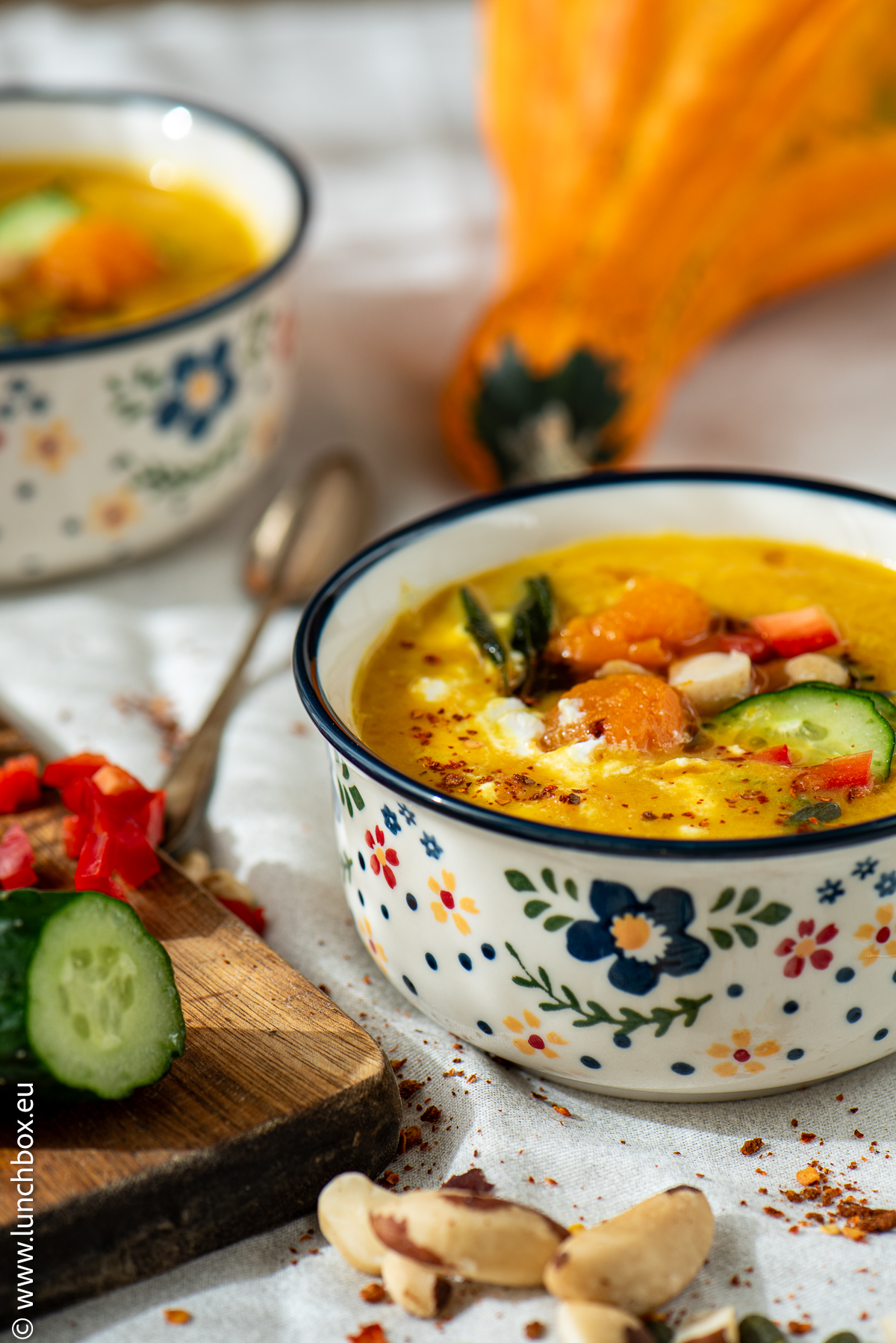 Red lentils and pumpkin soup
