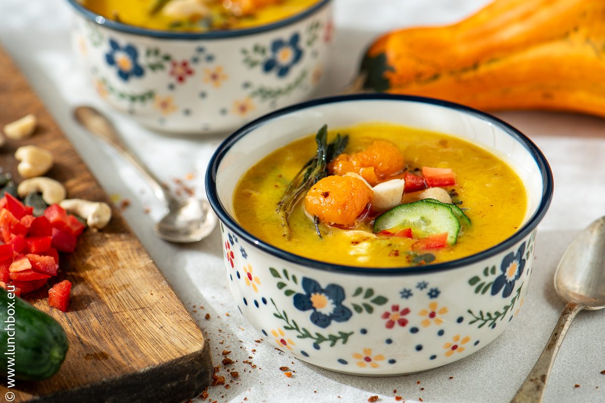 Red lentils and pumpkin soup
