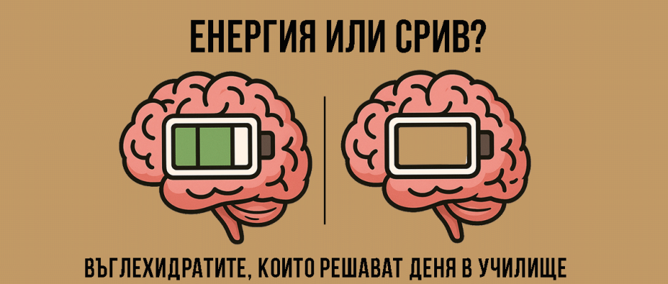 Енергия или срив? Въглехидратите, които решават деня в училище
